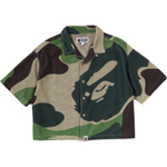 A Bathing Ape Bathing Ape Ss26 Shirts Polyester Summer 0zxsrw304322q зеленый