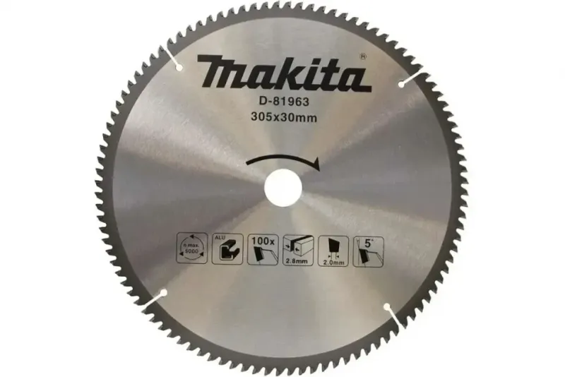 Пильный диск Makita D-81963 305×30 мм, 100T, алюминий