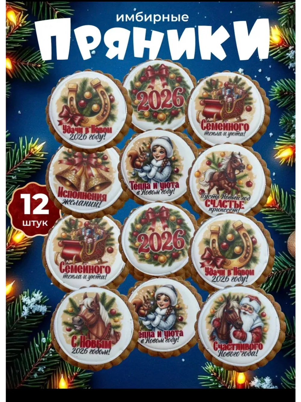 Имбирные пряники новогодние