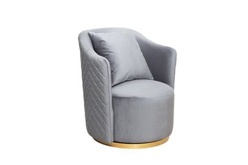 Кресло Verona вращающееся, велюр ,бирюзовый Colt1004-BIRUZ/золото 70*77*80см