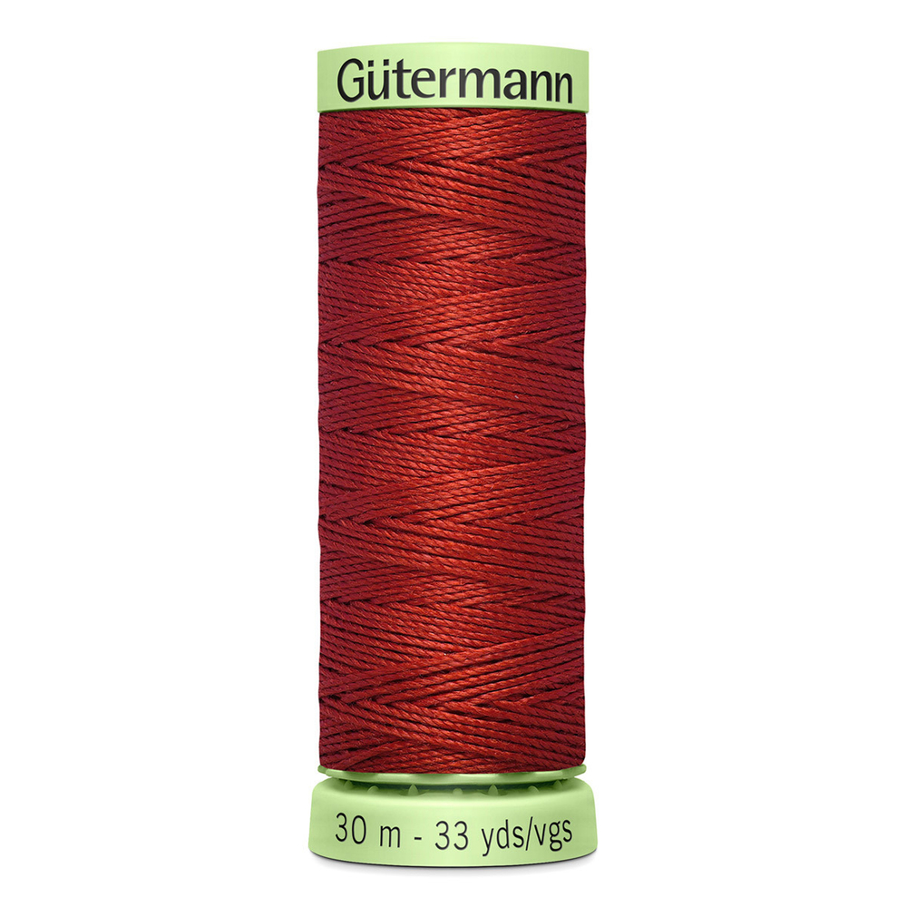 Нить Top Stitch 30/30 м для декоративной отстрочки, Gutermann, 221 красно-терракотовый