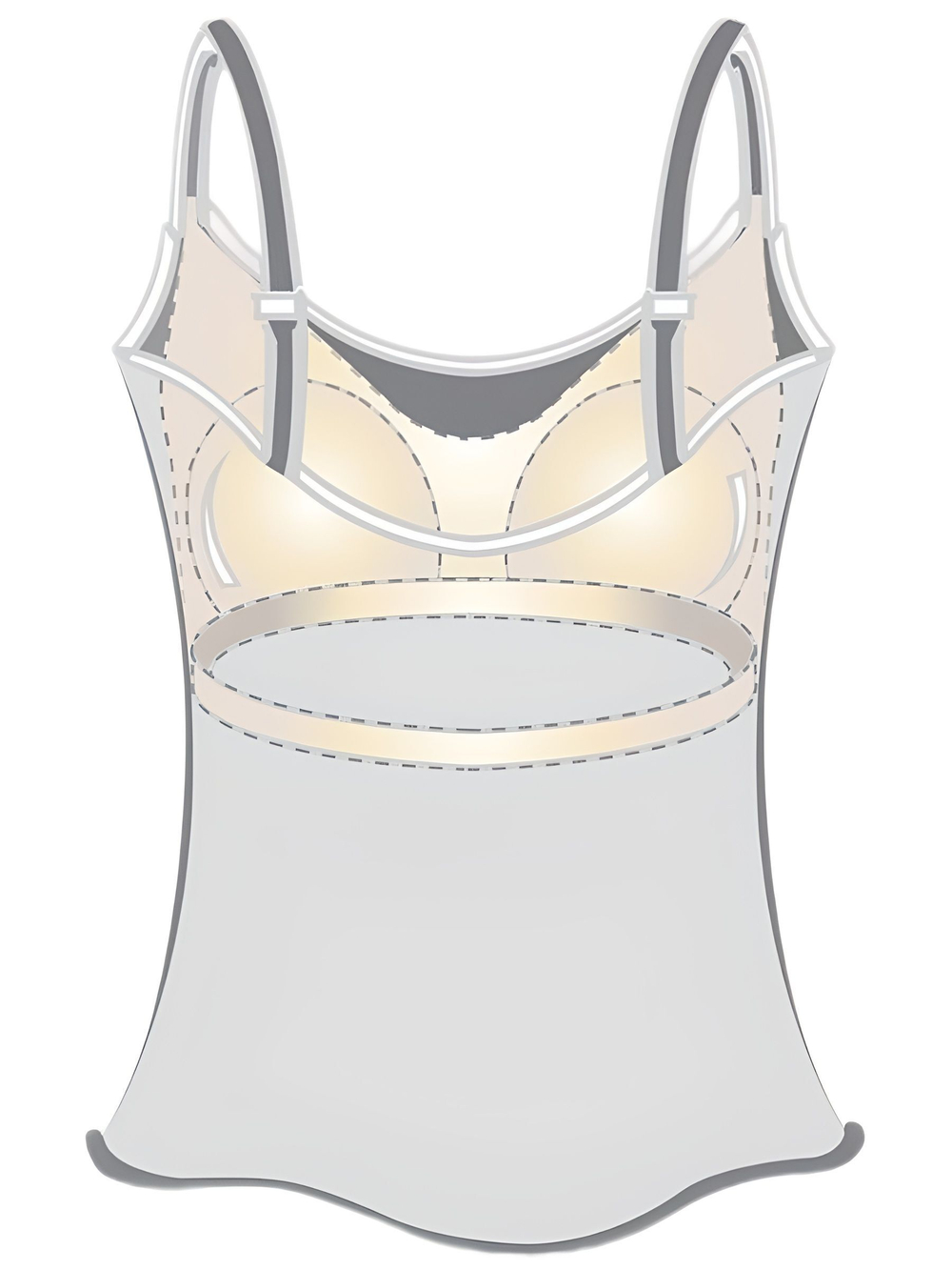 Платье Dress Midi со встроенным лифом, модал черный Amoena