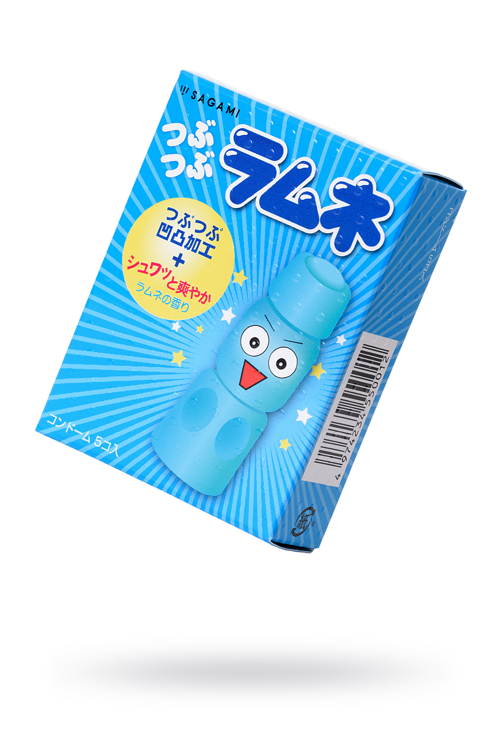 Оральные презервативы Sagami Lemonade с водной смазкой, 5 шт