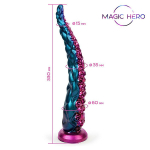 Фантазийный фаллоимитатор-щупальце на присоске 33см Bior Toys Magic Hero MH-13048