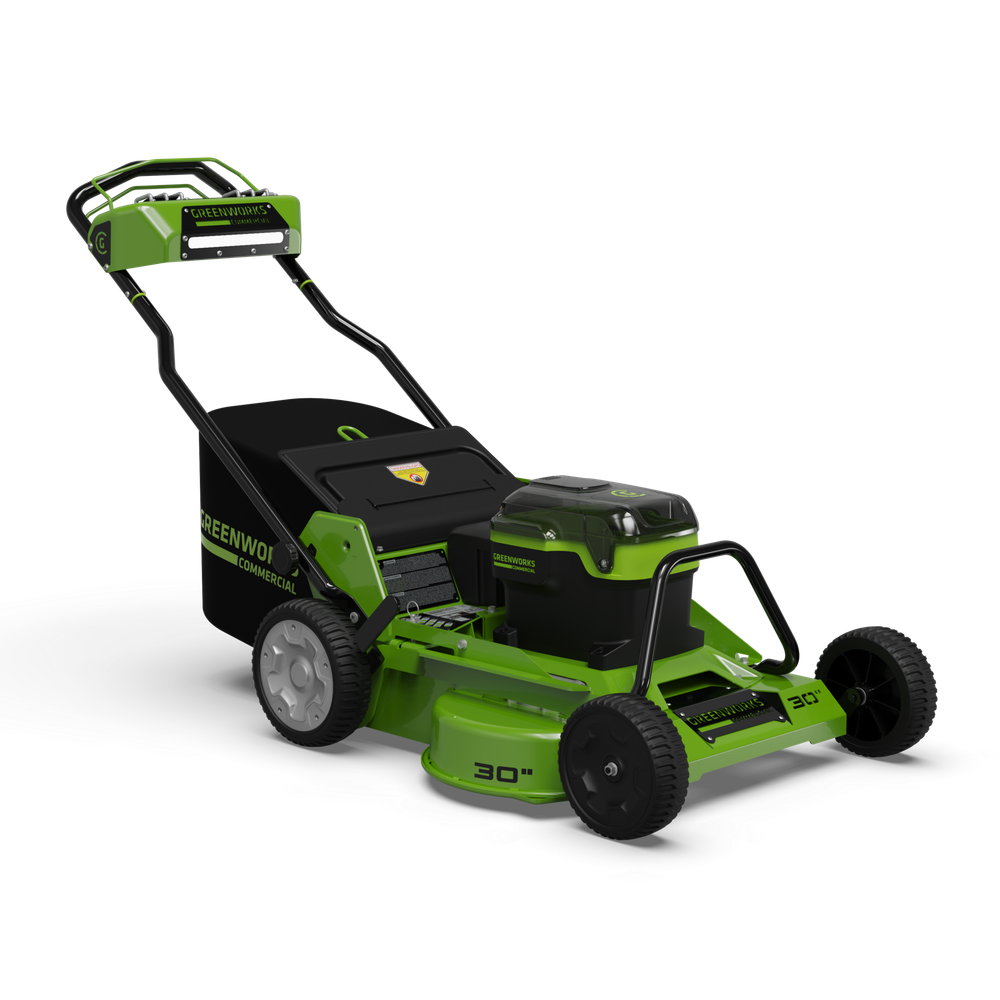 Cамоходная аккумуляторная газонокосилка Greenworks 82LM30S , 82v, 76 см, (2519207U2B), с 2хАКБ 5Ач и ЗУ для 2-х аккумуляторов