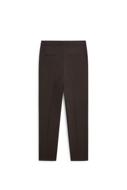 Massimo Dutti Брюки из смесовой шерсти, приталенный крой - Limited Edition, шоколадно-коричневый