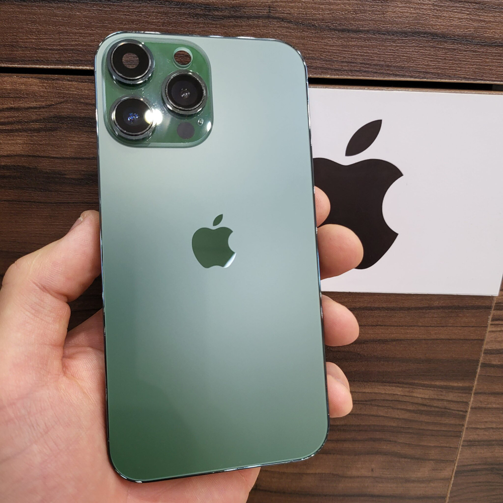 Корпус для iPhone XR в стиле iPhone 13Pro (цвет: Зелёный Матовый)
