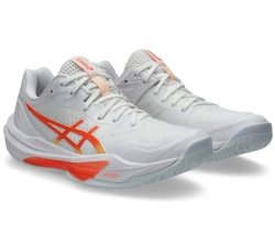 Женские кроссовки для бадминтона/сквоша Asics Sky Elite FF 3 - white/vivid coral
