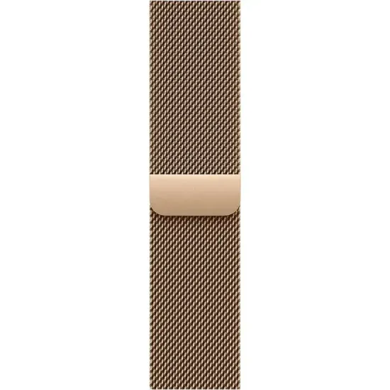 Часы Apple Watch Series 10, 42 мм, корпус из титана цвета «Golden Titanium», ремешок Milanese цвета «Golden», золотой