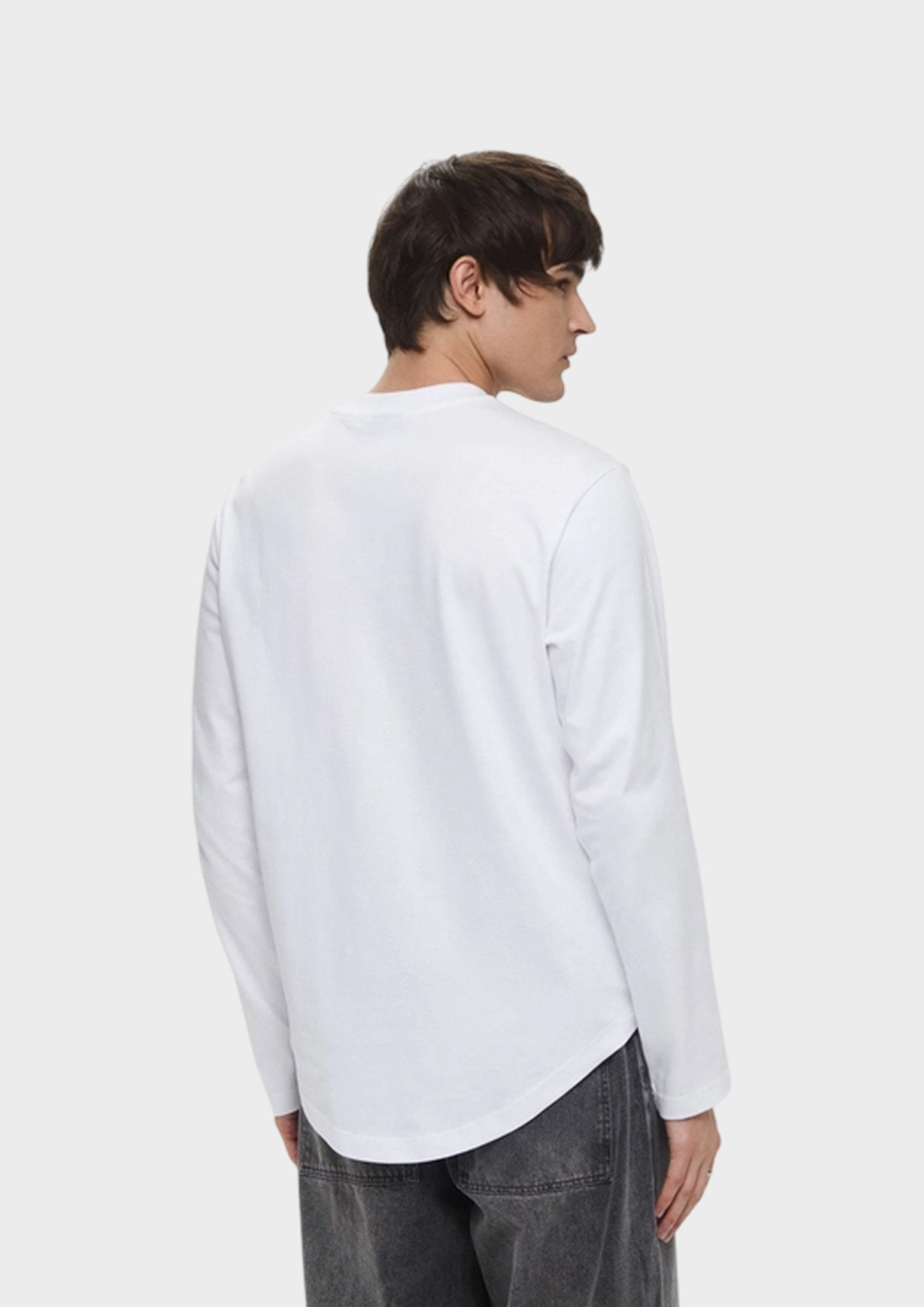 Лонгслив KARL LAGERFELD JEANS Reg Ls Curved Hem Tee