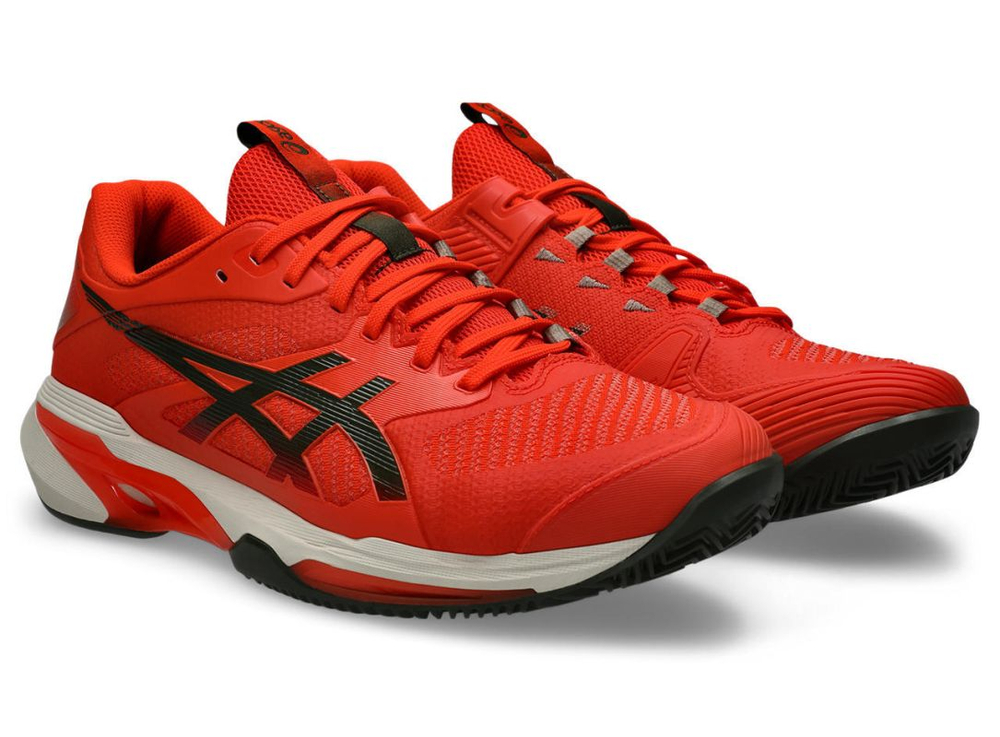 Теннисные кроссовки Asics Solution Speed FF 4 Clay - cherry tomato/vintage khaki