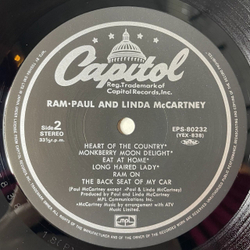Винтажная виниловая пластинка LP Paul and Linda McCartney Ram (Japan 1975) (Obi)