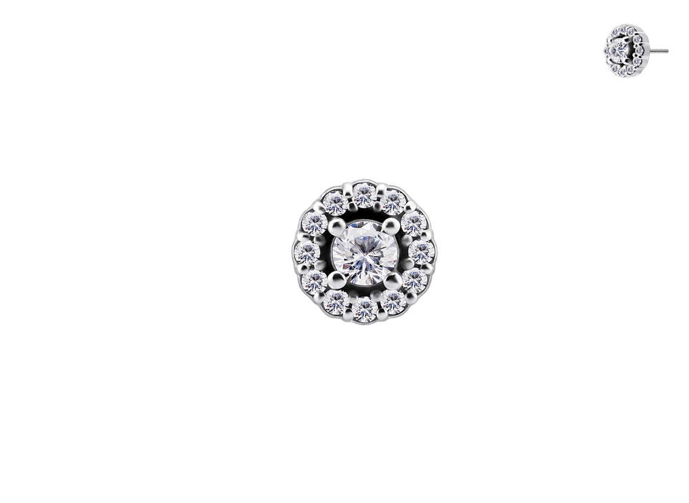 Безрезьбовой топ Crown с кристаллами Premium Zirconia
