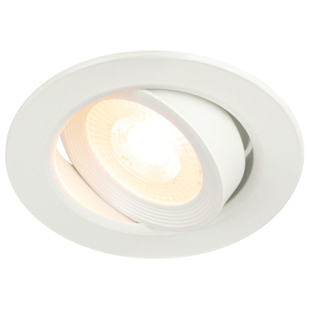 KL LED 22A-5 3K WH Светильник ЭРА светодиодный круглый поворотн. LED SMD 5W 3000K, белый | Встраиваемые LED светильники