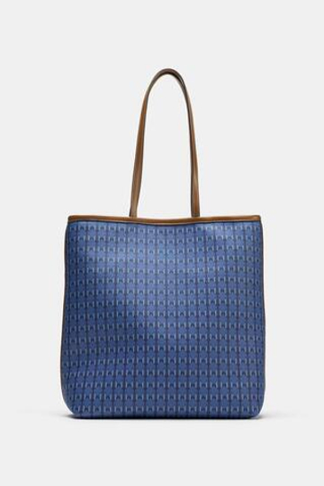 ZARA СУМКА НА ПЛЕЧО С ПРИНТОМ, РАЗНОЦВЕТНЫЙ
