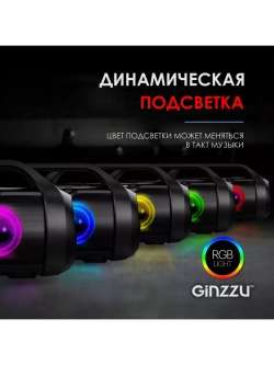 Портативная Bluetooth колонка GM-984G c FM-радио и TWS