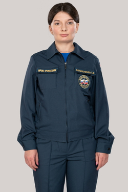 Костюм летний женский МЧС (Патруль-240, серо-синий)