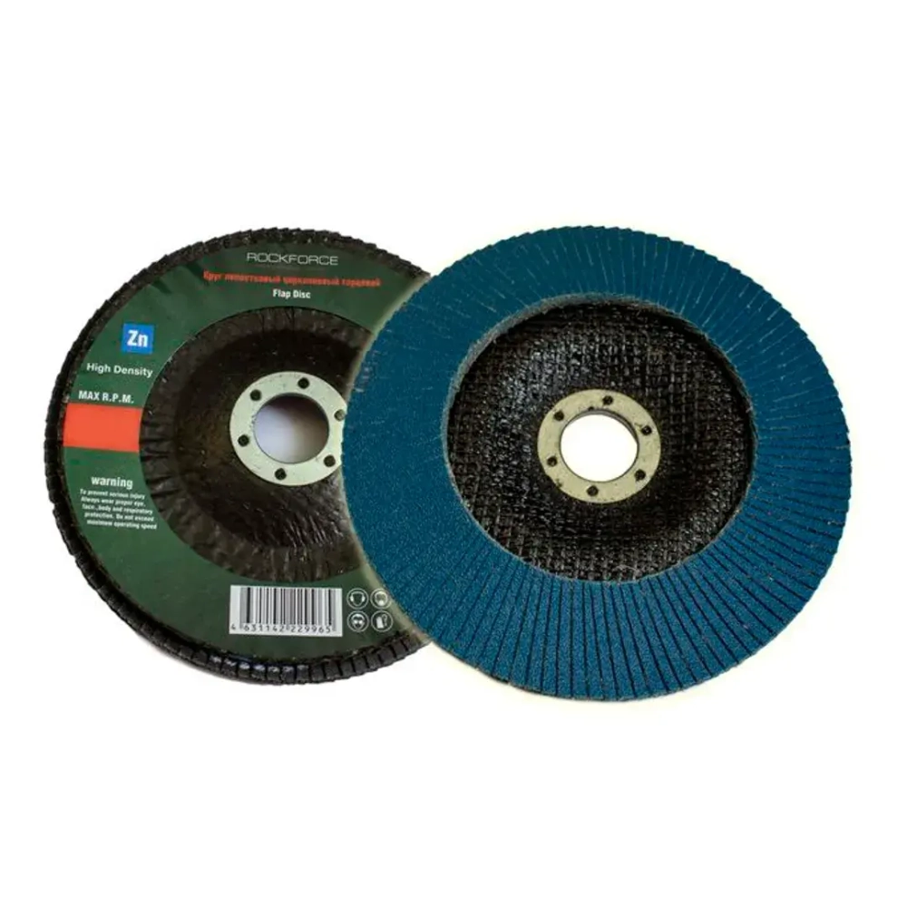 Круг лепестковый торцевой 125х22мм (P60,''мелкий шаг'') RockForce##Rock FORCE RF-FD560H