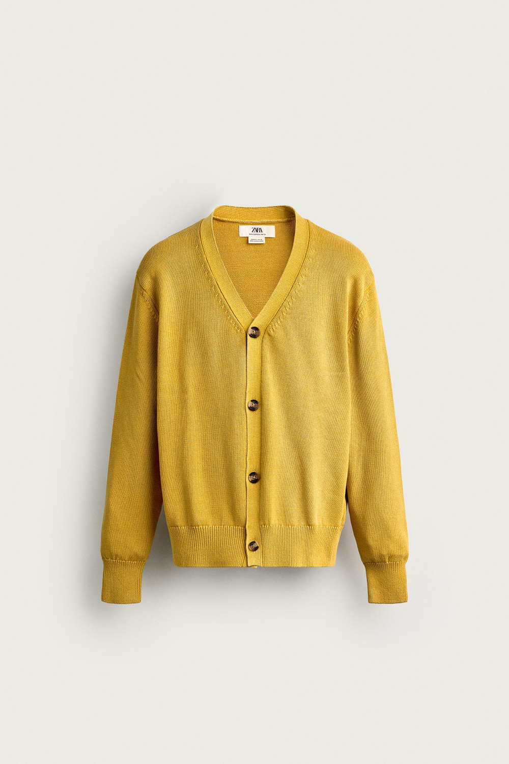 КАРДИГАН ИЗ ХЛОПКА КЛАССИЧЕСКОГО КРОЯ — ZARA · 3284/320