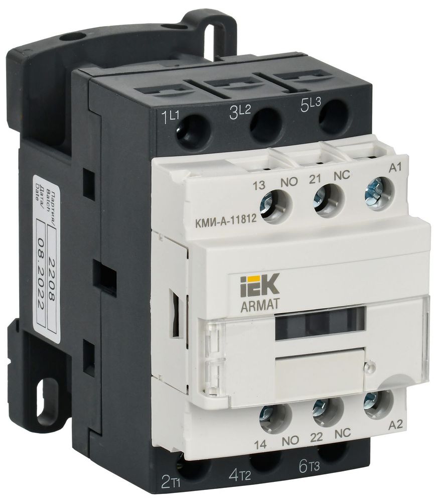 Контактор КМИ-А-11812 LC1D 18А 230В/АС3 1НО/1НЗ IEK ARMAT Контактор КМИ-А-11812 LC1D 18А 230В/АС3 1НО/1НЗ IEK ARMAT