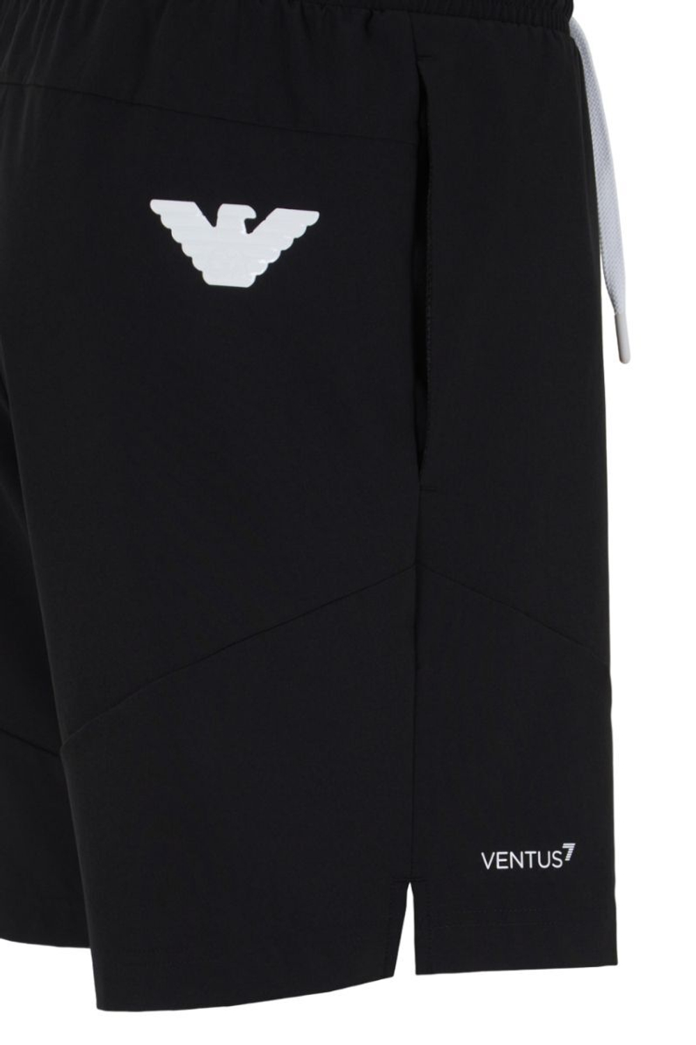 Мужские теннисные шорты EA7 Man Woven Shorts - черный