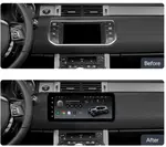 Магнитола для Range Rover Evoque 1 2011-2018 (ШГУ Bose) - Kuberg HP-8805L-FW монитор 12.3" в стиле MERCEDES на Android 13, Быстрая, CarPlay, 4G SIM-слот
