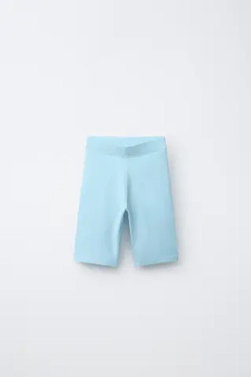 ZARA ОДНОТОННЫЕ ВЕЛОСИПЕДКИ, НЕБЕСНО-ГОЛУБОЙ
