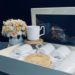 Lenardi 140-110 Кофейный набор 12пр. 130мл BAMBOO в под.уп.(х12)Фарфор