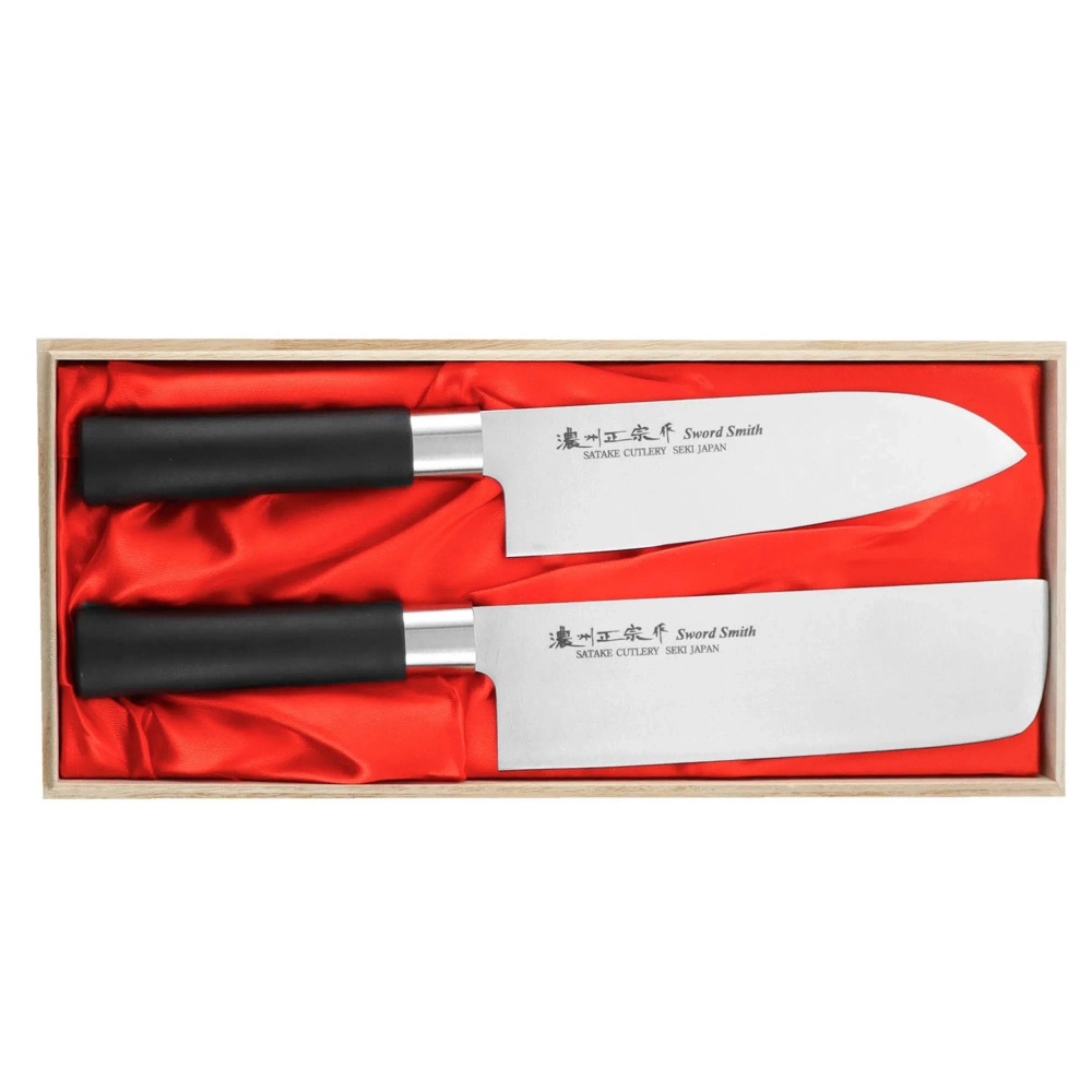 Satake Набор из 2 ножей Saku PP Santoku + Nakiri EAN 4956617600859