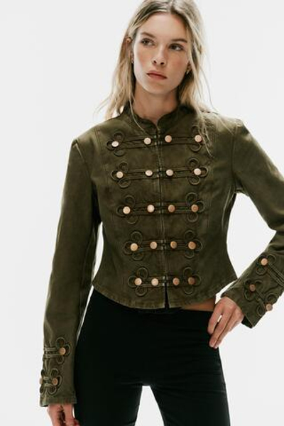 ДЖИНСОВАЯ КУРТКА TRF С ПУГОВИЦАМИ — ZARA