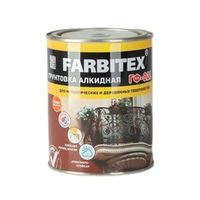 Грунт ГФ-021 FARBITEX серый 0,8 кг