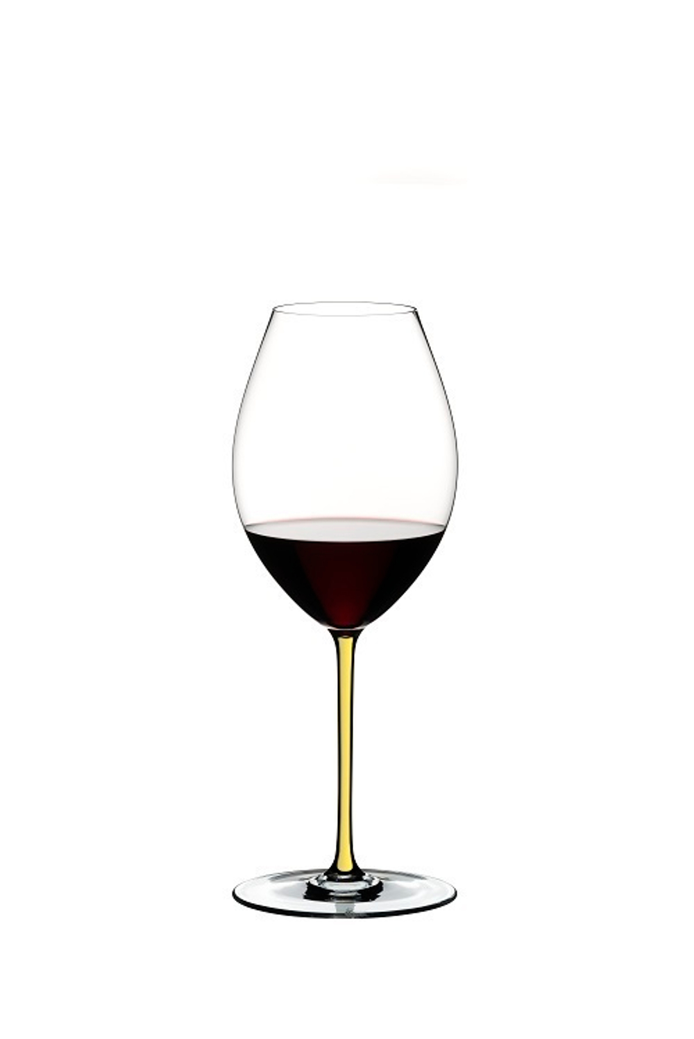 Бокал для красного вина 650мл Riedel Fatto a Mano Old World Syrah с желтой ножкой