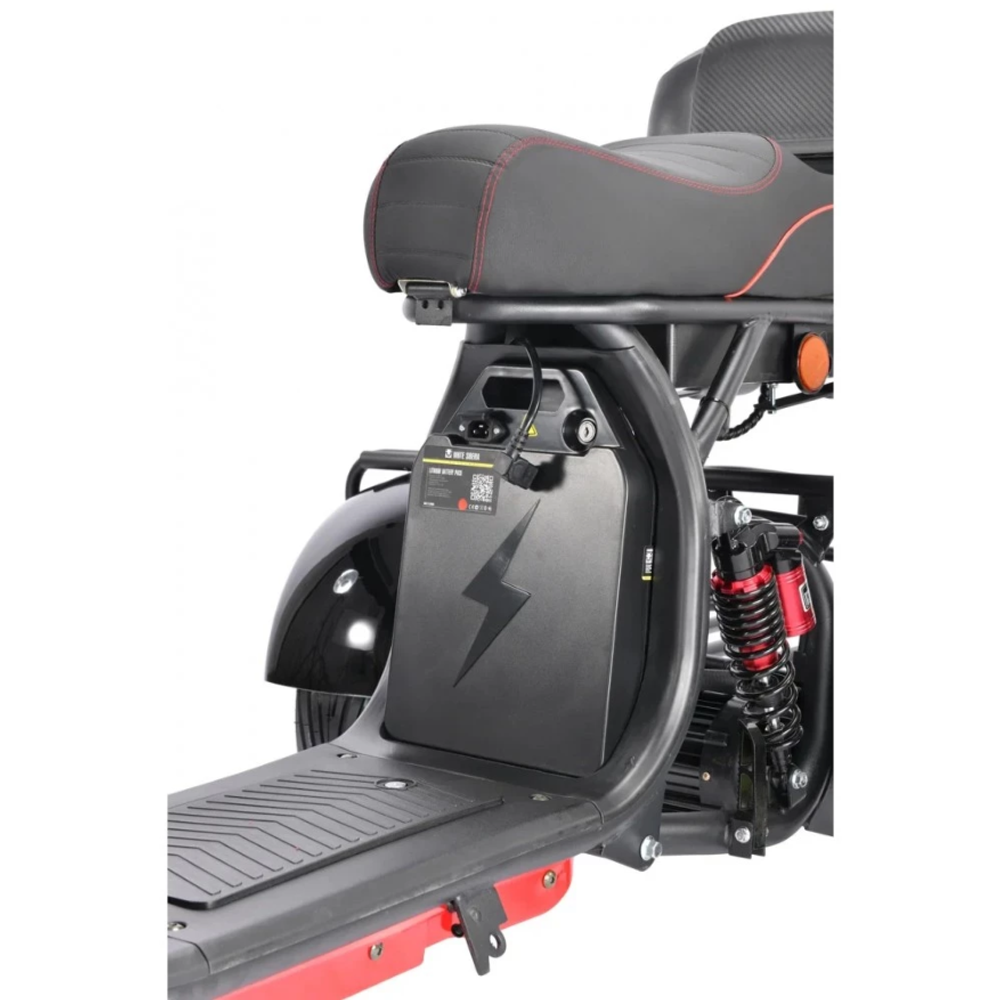 Трехколесный электроскутер CityCoco WHITE SIBERIA pro 3000W TRIKE+ черный