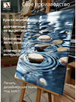 Картина "Водные ритмы", галерейная 50х70см 1шт.