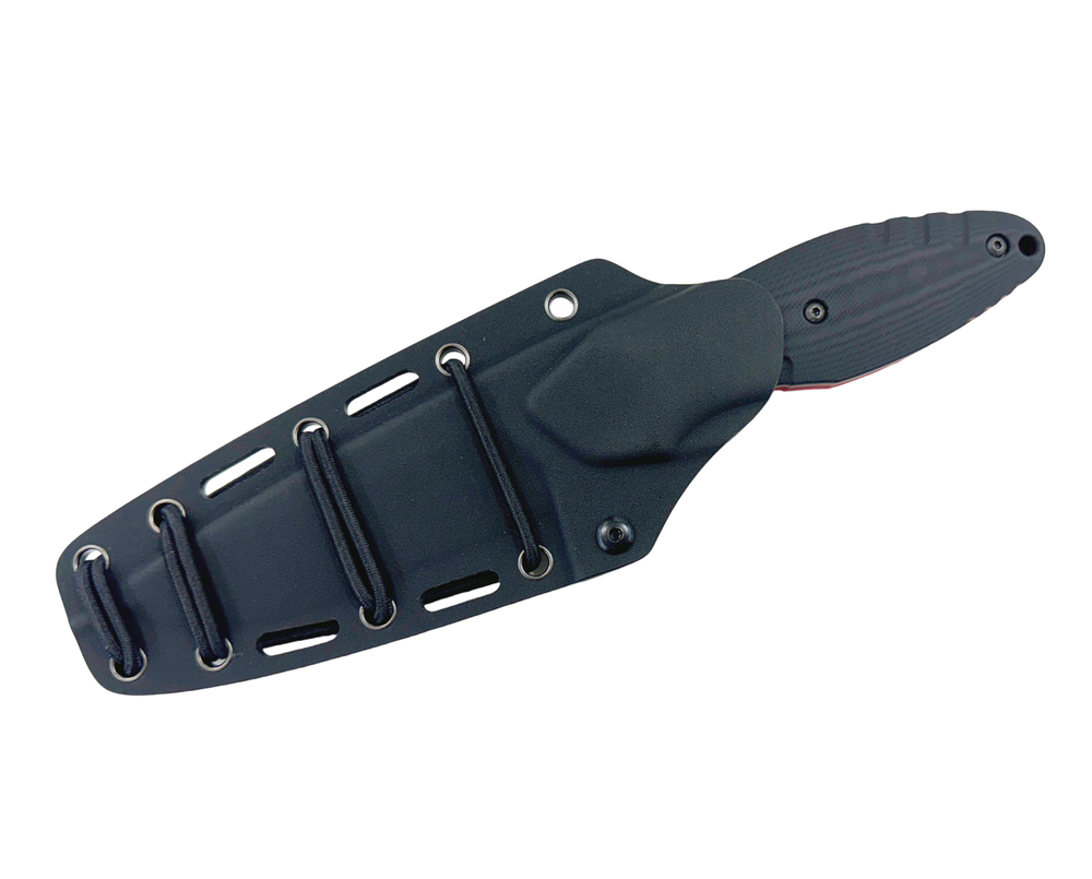 Тактический нож N.C. Custom Talion blackwash сталь VG-10, рукоять Black/Red G10, NCC150