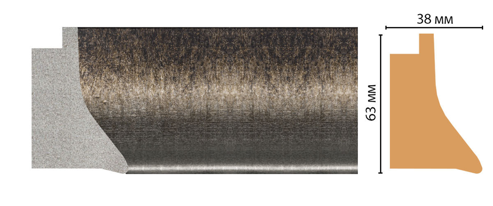 Багет Decomaster FM21-2 63*38*2850мм