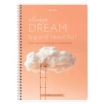 Тетрадь А4, 80 л., BRAUBERG, гребень, клетка, обложка картон, "Dream", 404049, 4шт