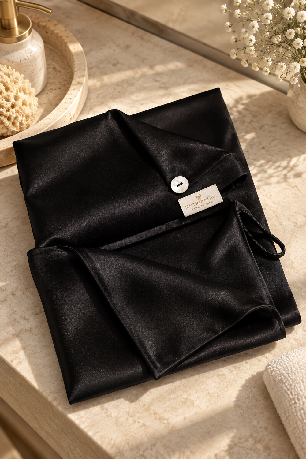 Набор шёлковых полотенец NutriAngel × Lumara Silk