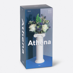 Ваза для цветов athena, 25 см, белая
