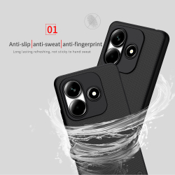 Тонкий жесткий чехол от Nillkin для смартфона Xiaomi Redmi Note 14 5G (версия Китай), серия Super Frosted Shield