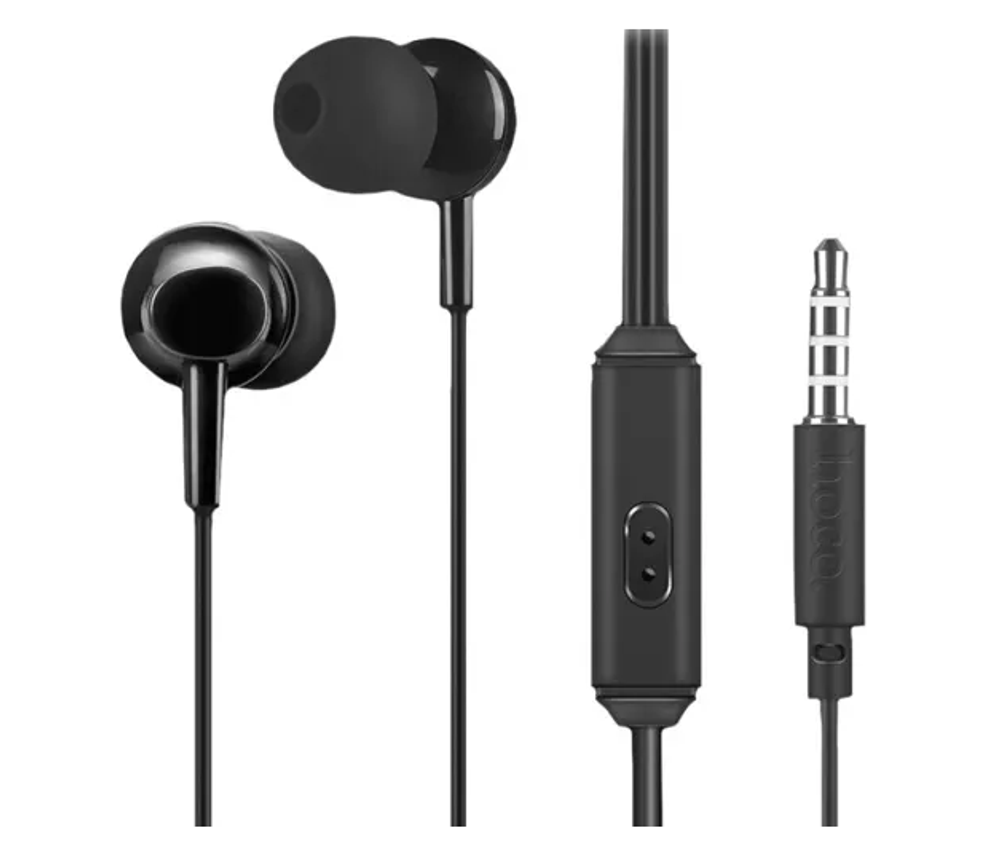 Наушники с микрофоном Hoco M14 Natural Sound 1.2м черные