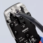 Инструмент для опрессовки штекеров типа Western чернёные 200 мм Knipex 97 51 12 SB
