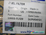 Фильтр топливный / FUEL FILTER АРТ: 10000-71729