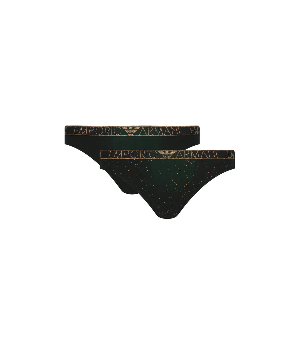 трусики 2 пары Emporio Armani - черный(163334 2F225)