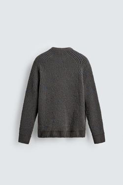 ZARA КОНТРАСТНЫЙ СВИТЕР, ХАКИ