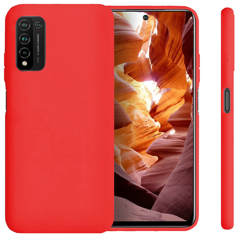 Мягкий Soft Touch чехол из силикона для HUAWEI HONOR 10X LITE / P SMART 2021 с бархатной подкладкой