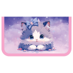 Пенал 1 отделение 190*110 "My little kitty" (Спейс)