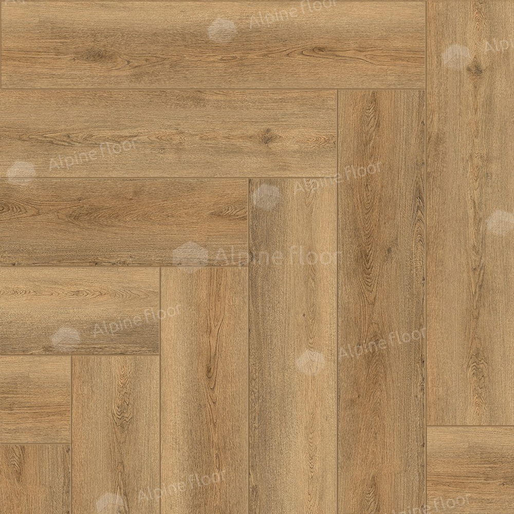 Каменно-полимерная плитка Alpine Floor Паркет лайт (Parquet Light) Дуб Буна ЭКО 13-30