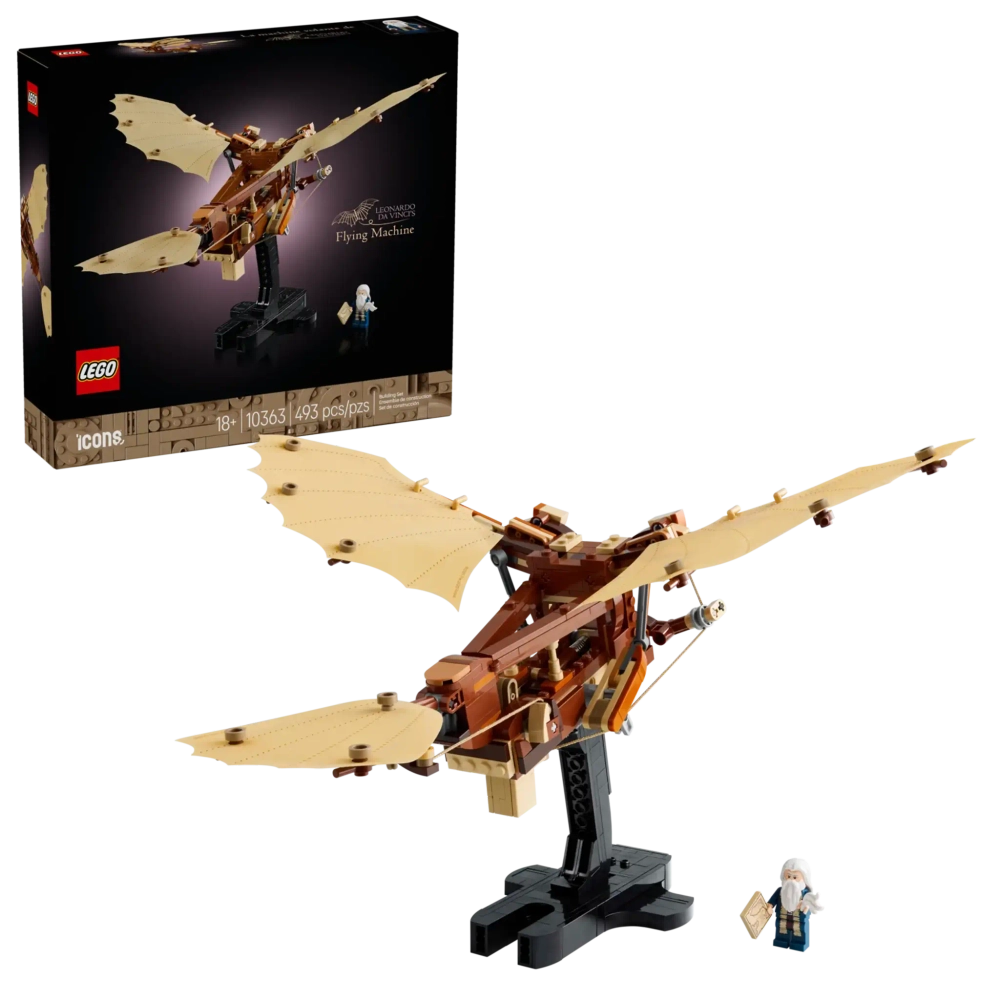 Конструктор LEGO Icons 10363 Летательный аппарат Леонардо да Винчи