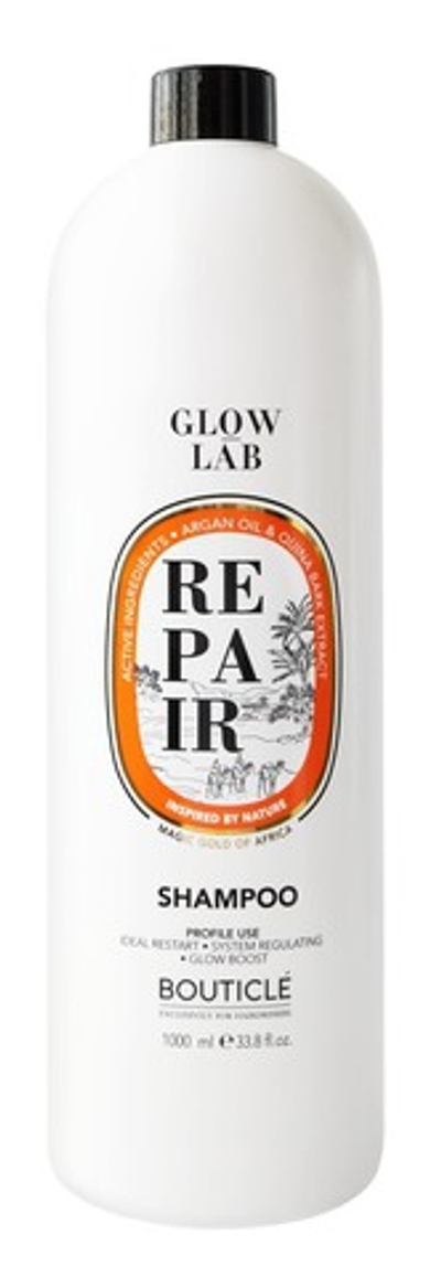 Восстанавливающий шампунь придающий сияние - Bouticle Glow Lab Argan Repair Illuminating Shampoo 1000 мл